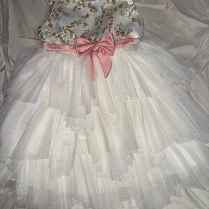 American Princess Floral Dress with Pink and White Accents